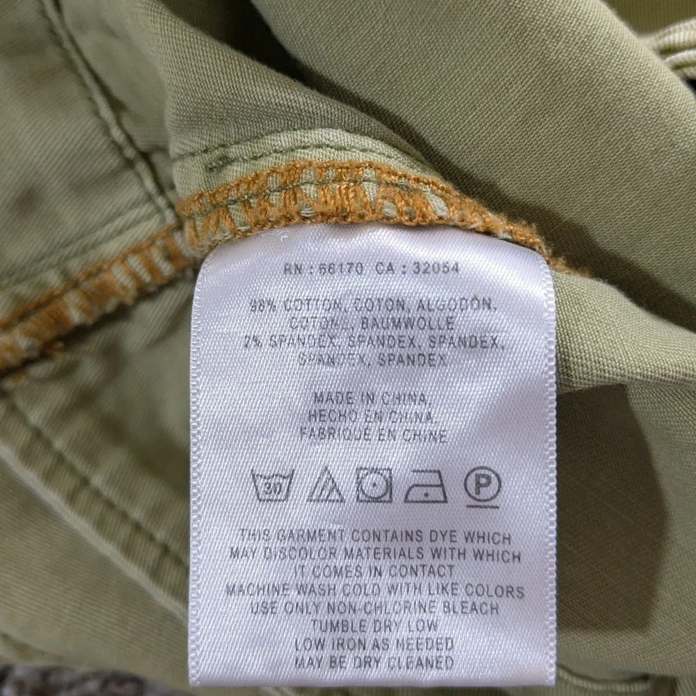 Anthropologie Pilcro and the Letter Press Faded Green Wrap Skirt Size 6